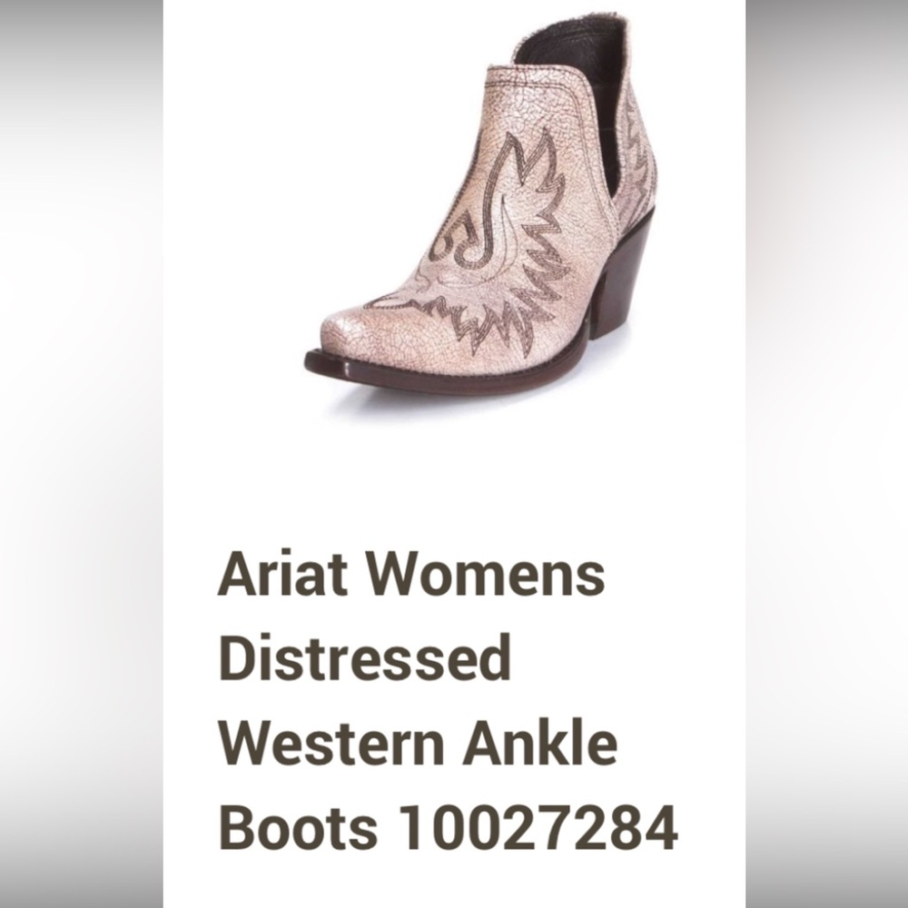 Ariat Women's Distressed Western Ankle Boots